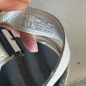 Dr. Martens White Blaire Sandals